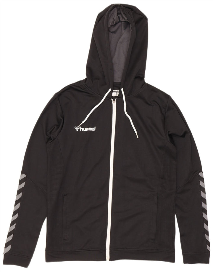 Hummel Sweat à Capuche Graphique Zippé Homme Noir Moyen Polyester