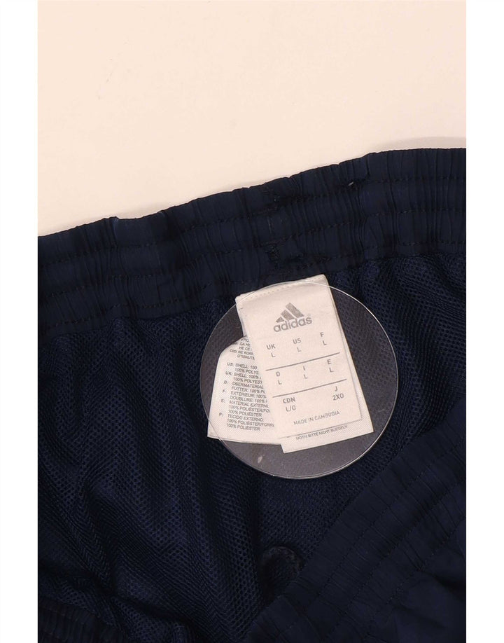 Adidas Short de sport pour homme Large en polyester color block bleu marine