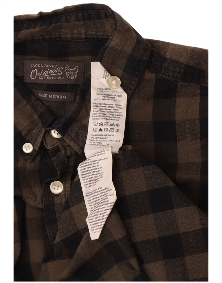 Jack & Jones Chemise Regular Fit Homme Marron Moyen Vichy Coton