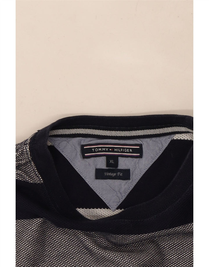 TOMMY HILFIGER Pull ras du cou pour femme UK 18 XL Bleu marine