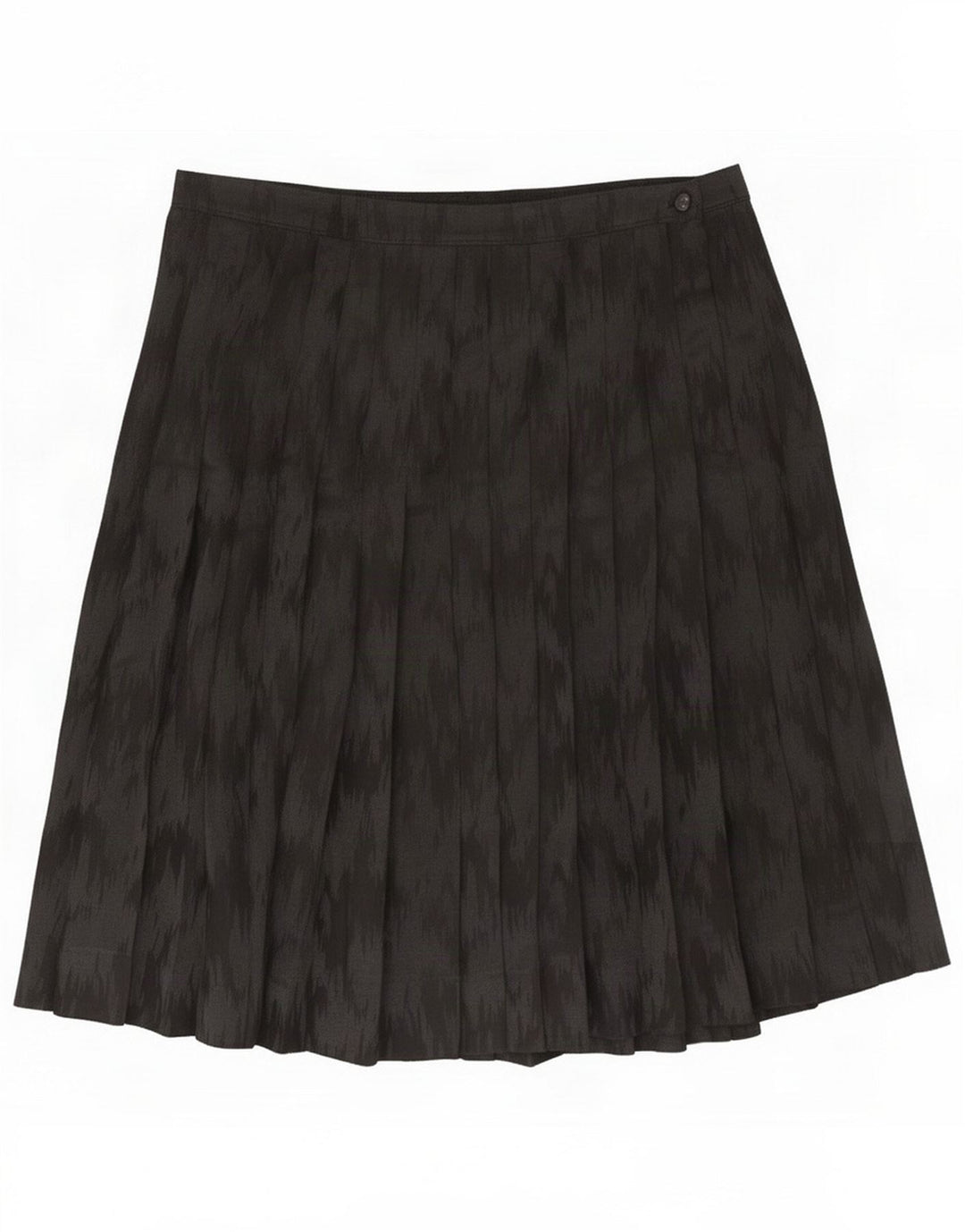 Jupe plissée à motif abstrait pour femme Vintage Medium W30 Noir