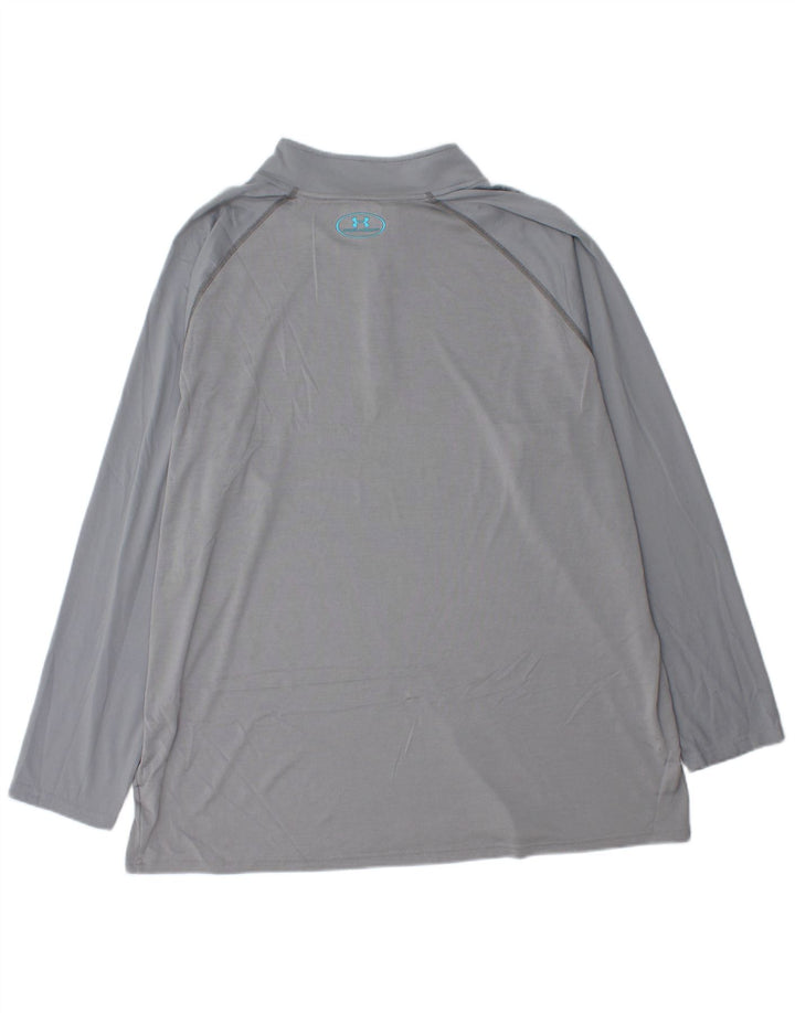 UNDER ARMOUR Haut de survêtement à col zippé Heat Gear pour homme 3XL Gris