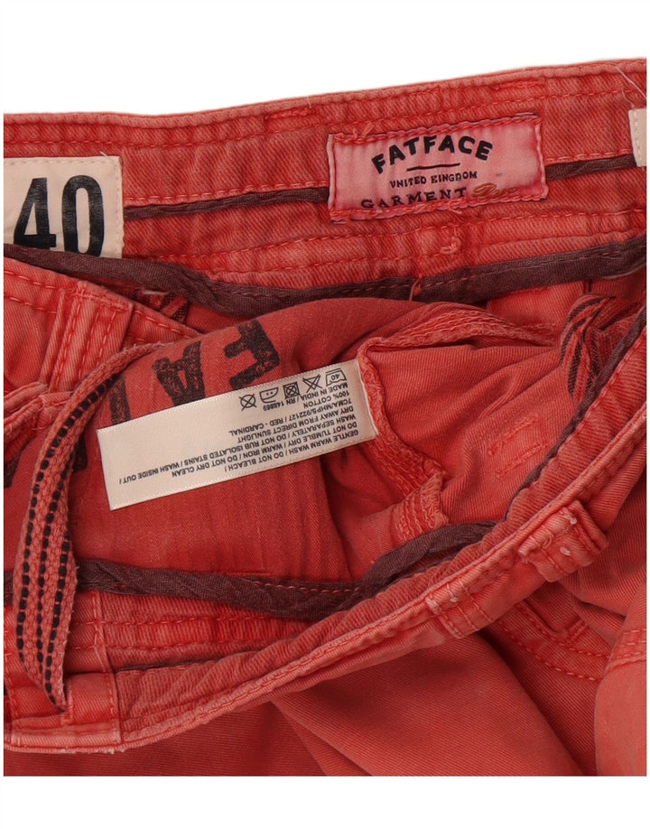 Fat Face Short Chino Homme W40 XL Rouge Coton