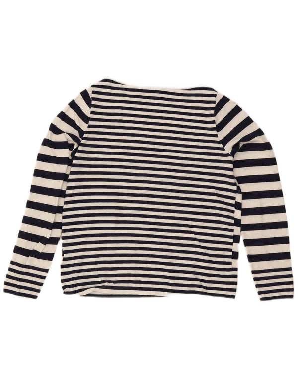 Tommy Hilfiger Pull col bateau pour femme UK 10 Petit Blanc Nautique