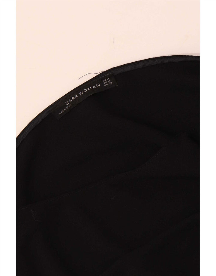 Zara Robe basique à manches 3/4 pour femme UK 12 Noir moyen