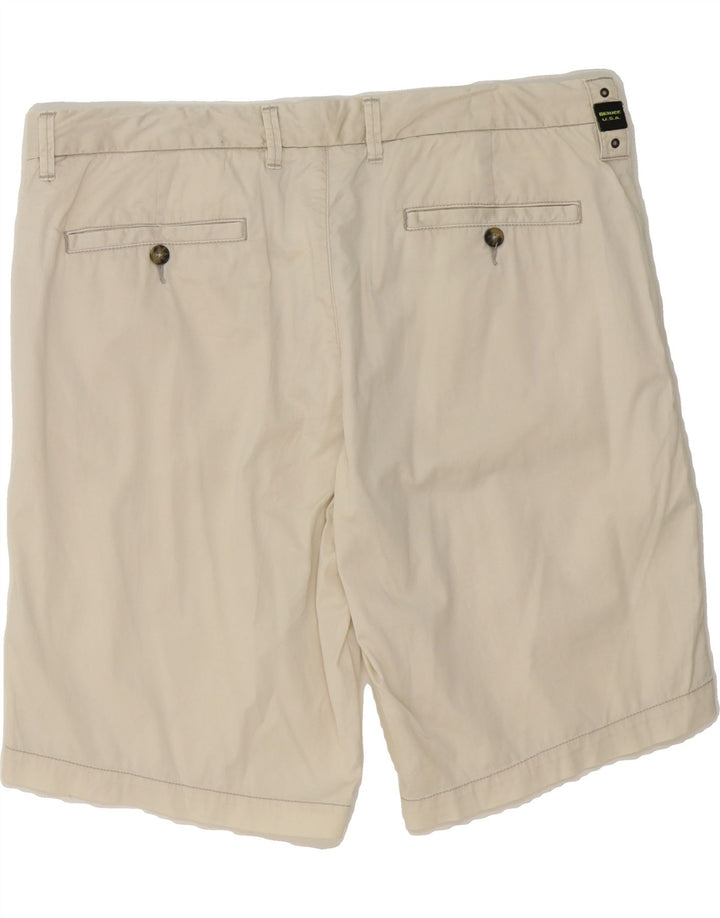 BLAUER Mens Chino Shorts W36 Large Off White Cotton Vintage Blauer and Second-Hand Blauer from Messina Hembry 