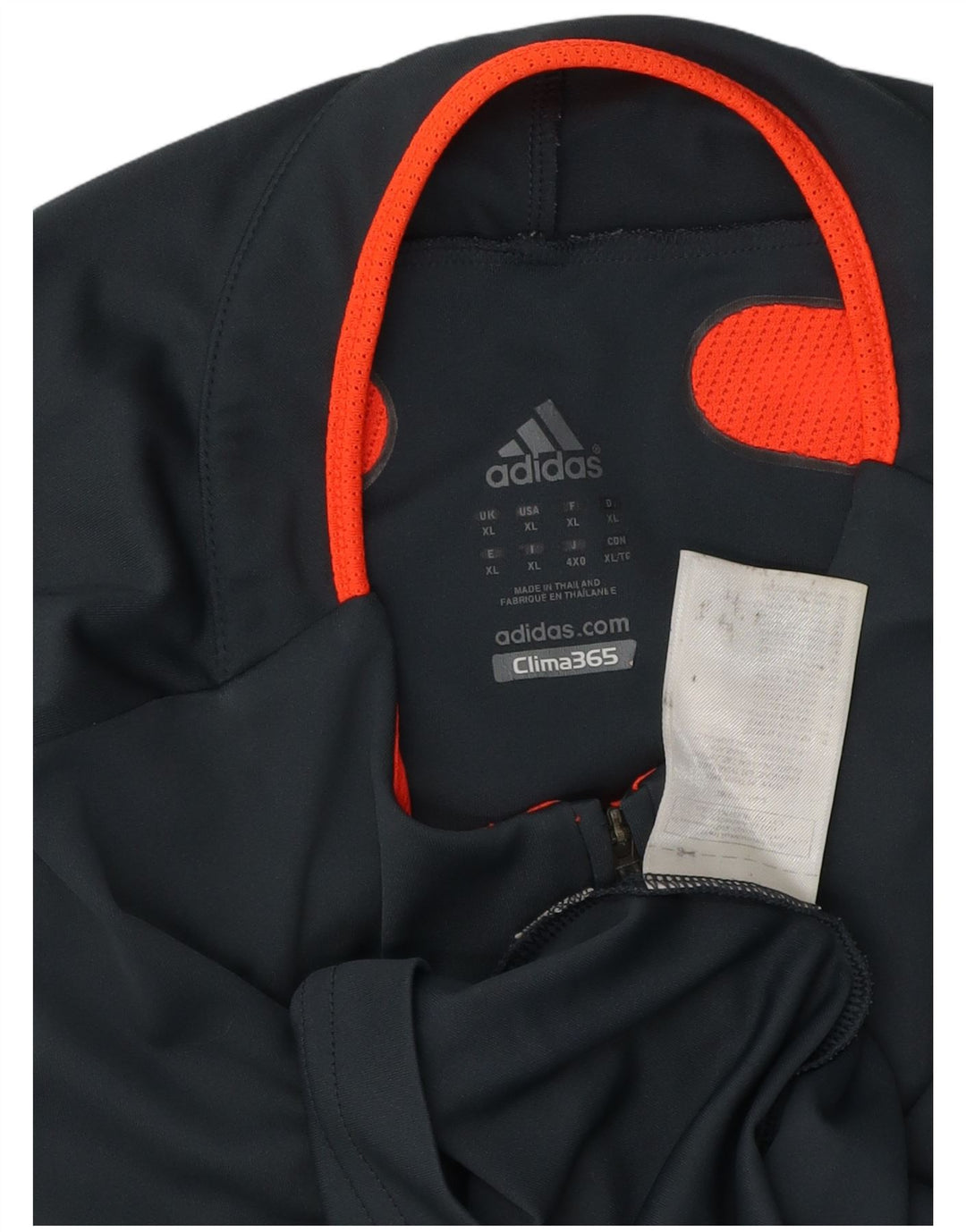 Adidas Hommes Clima 365 Zip Neck Pull Survêtement Top XL Gris Colorblock