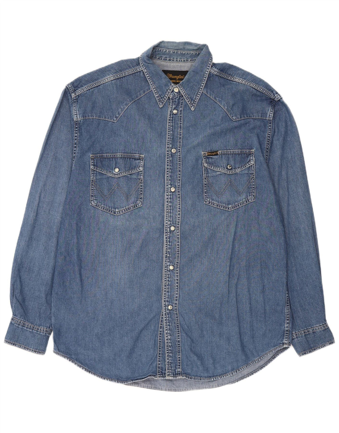 Wrangler Chemise en Jean Homme XL Bleu Coton