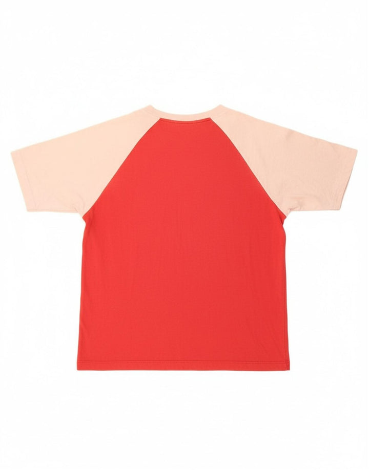 PUMA Mens Graphic T-Shirt Top 2XL Red Colourblock