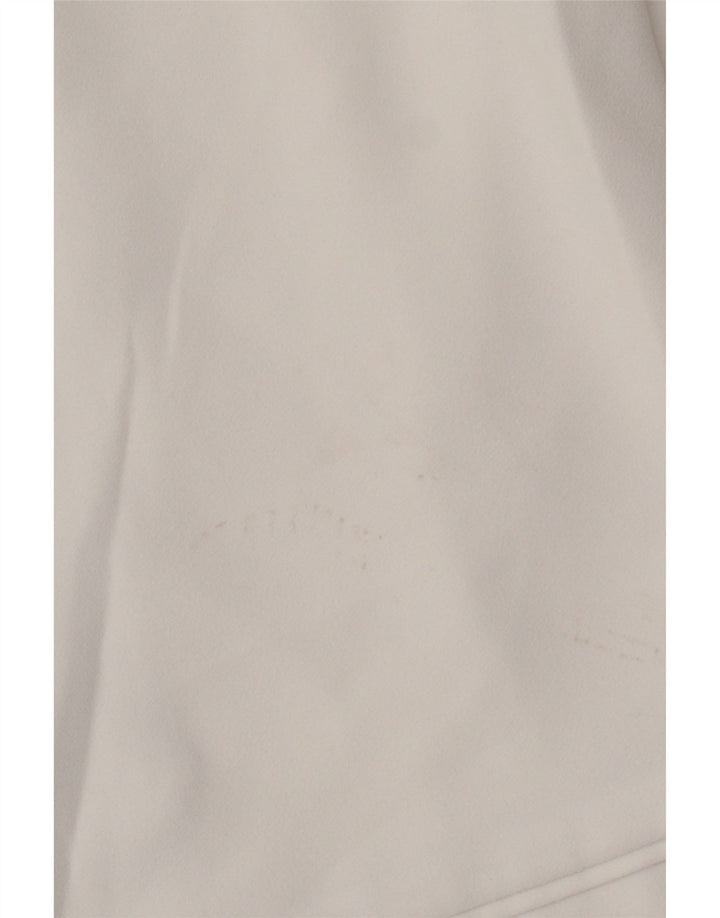 Zara Veste blazer ouverte à manches 3/4 pour femme UK 10 Small Blanc