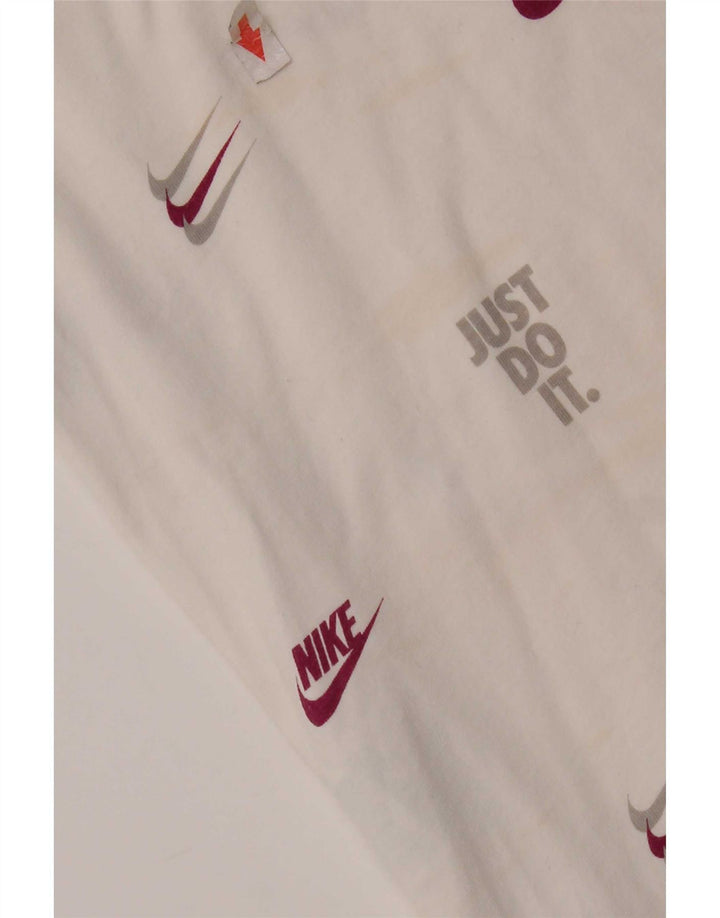 Nike T-shirt graphique pour homme en coton blanc Taille L