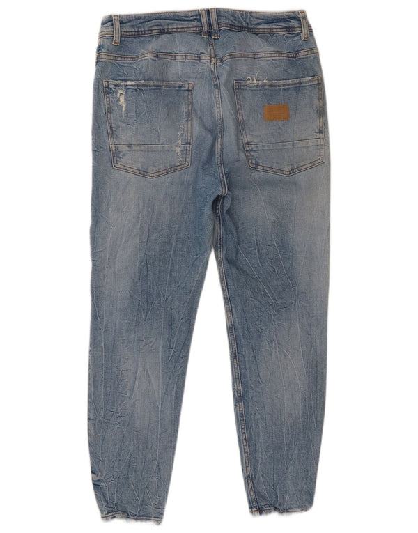 Zara Jean fuselé vieilli pour homme EU 46 XL W36 L26 Bleu