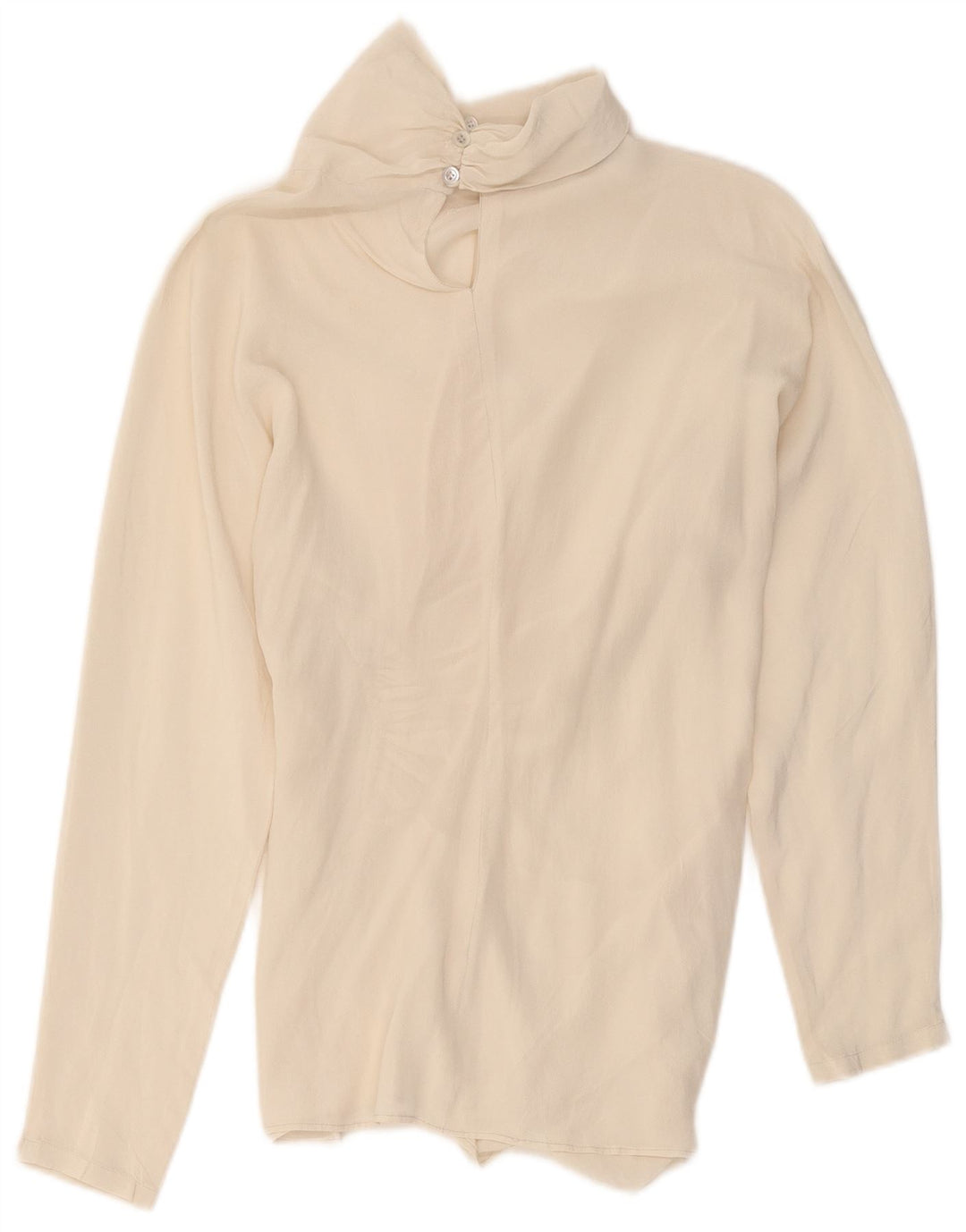 Pancaldi & B Chemisier Femme UK 10 Petite Soie Blanc Cassé