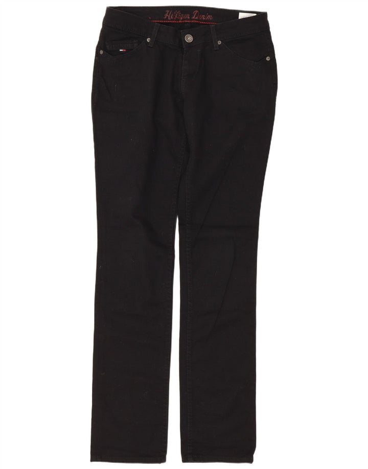 Tommy Hilfiger Pantalon décontracté taille basse pour femme W30 L34 Noir Coton
