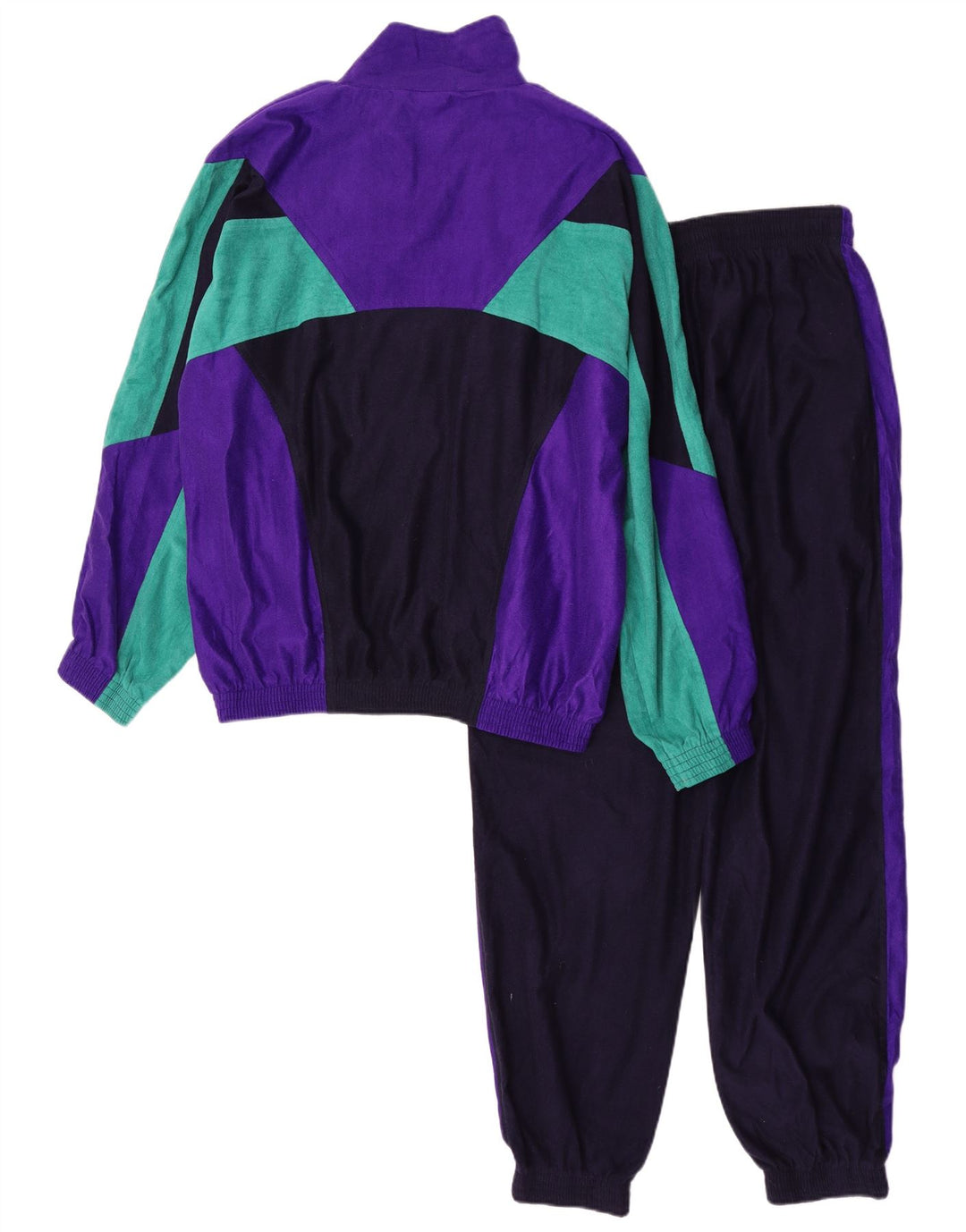 vintage Mens Full Survêtement Grand Multicolore Colourblock