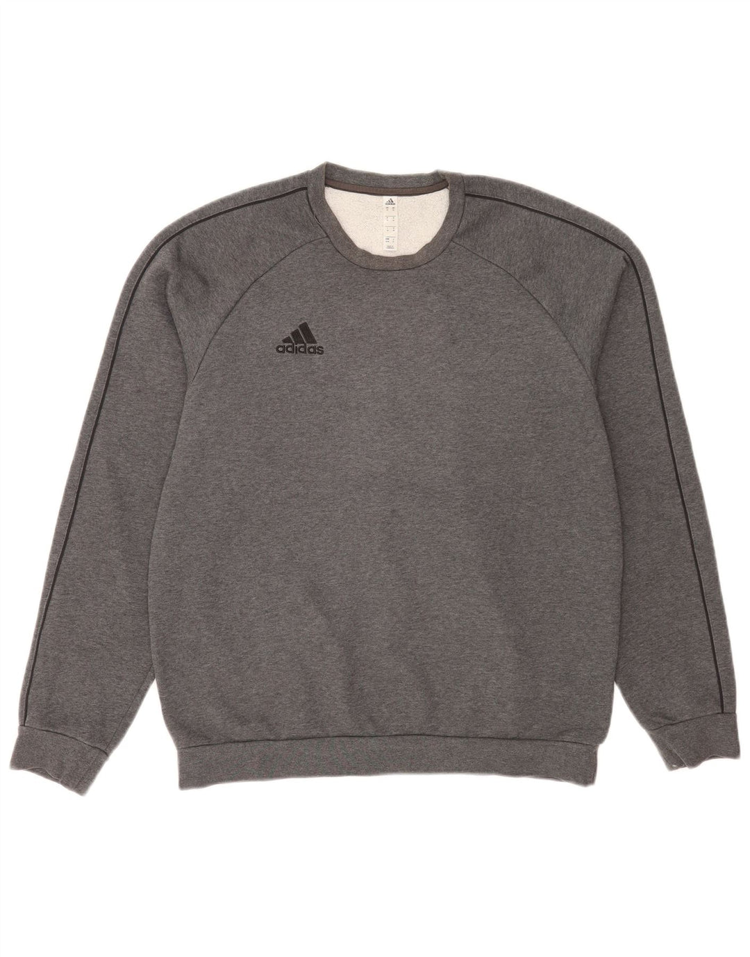 Adidas Sweat-shirt coupe classique pour homme Gris moyen chiné en coton