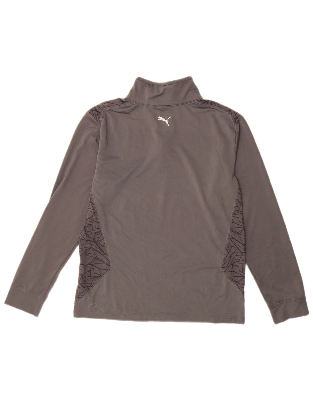 PUMA Haut de survêtement à col zippé pour garçon 11-12 ans Grand Gris