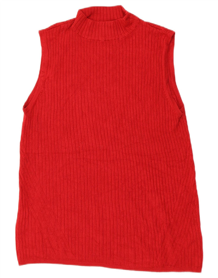 Marks & Spencer Débardeur pour femme UK 12 Medium Rouge Viscose