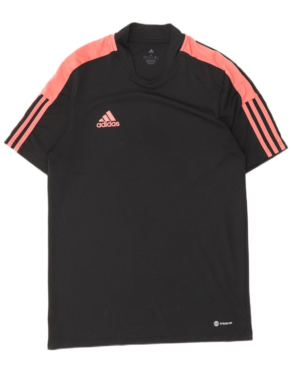 Adidas T-shirt à manches courtes pour homme Noir moyen Colourblock