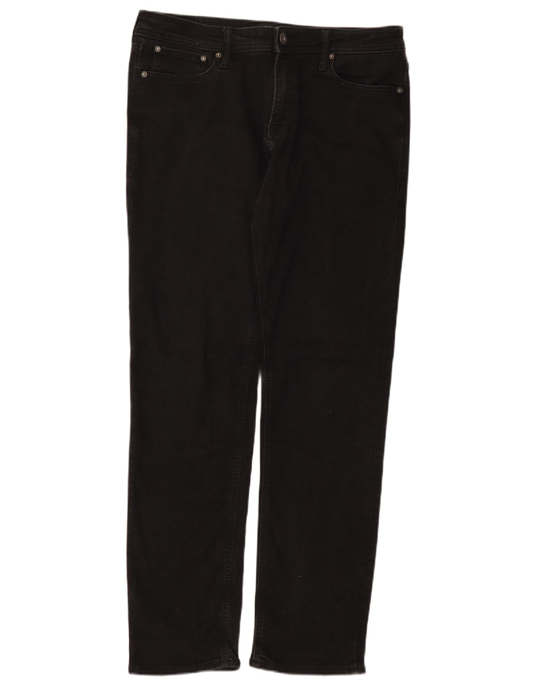 Jack & Jones Jean Droit Homme W34 L34 Noir Coton