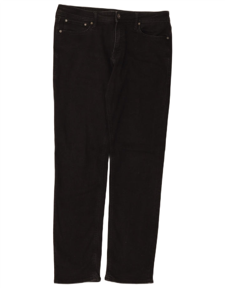 Jack & Jones Jean Droit Homme W34 L34 Noir Coton