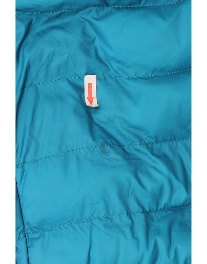 Mountain Warehouse Manteau rembourré à capuche pour femme UK 20 2XL Bleu Polyester
