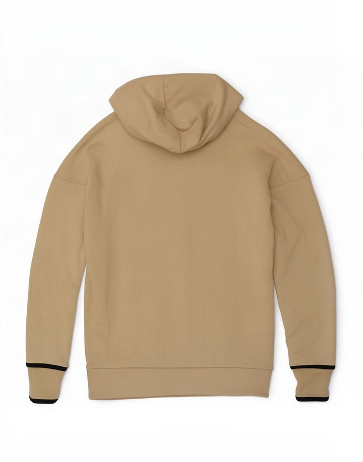 Adidas Pull à capuche zippé pour homme en coton beige moyen