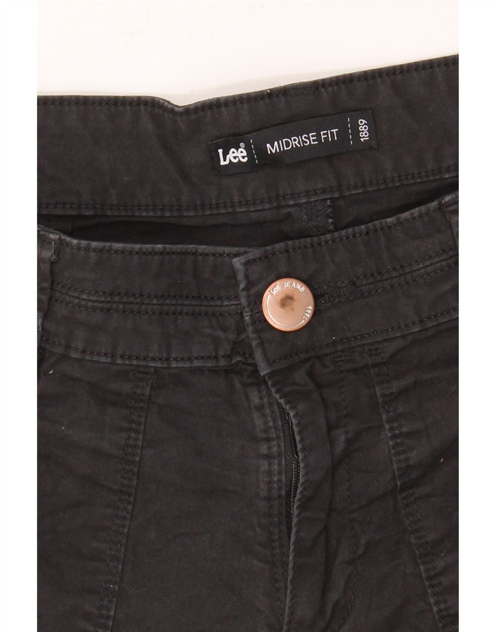 LEE Womens Mid Rise Casual Shorts W30 Medium Black Cotton Vintage Lee and Second-Hand Lee from Messina Hembry 