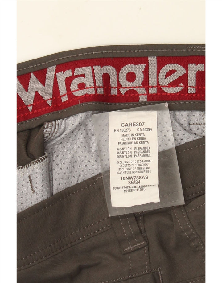 WRANGLER Pantalon Cargo Droit Homme W36 L34 Nylon Gris