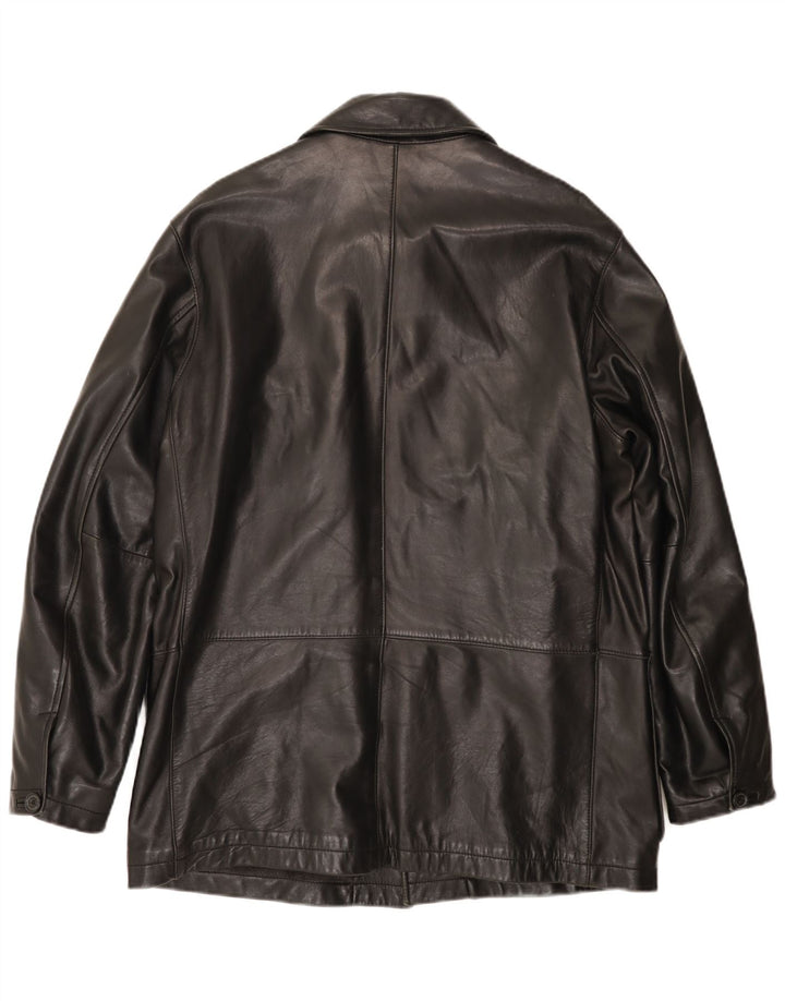 Anson's Herrenhaus Veste en cuir pour homme UK 38 Cuir noir moyen