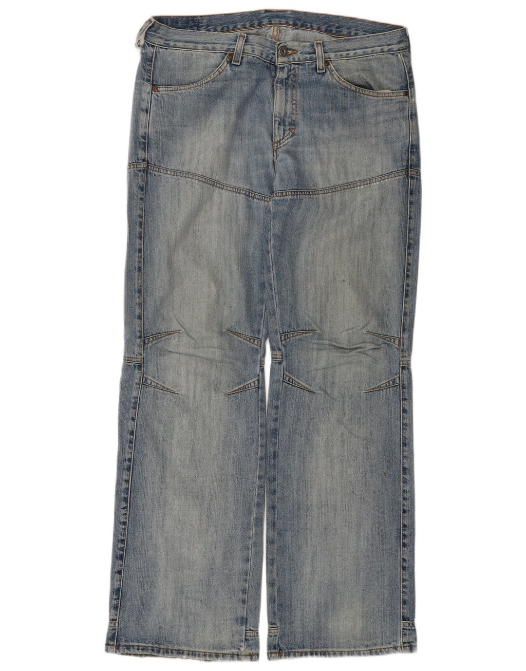 MUSTANG Jean droit de travail pour homme W33 L34 en coton bleu