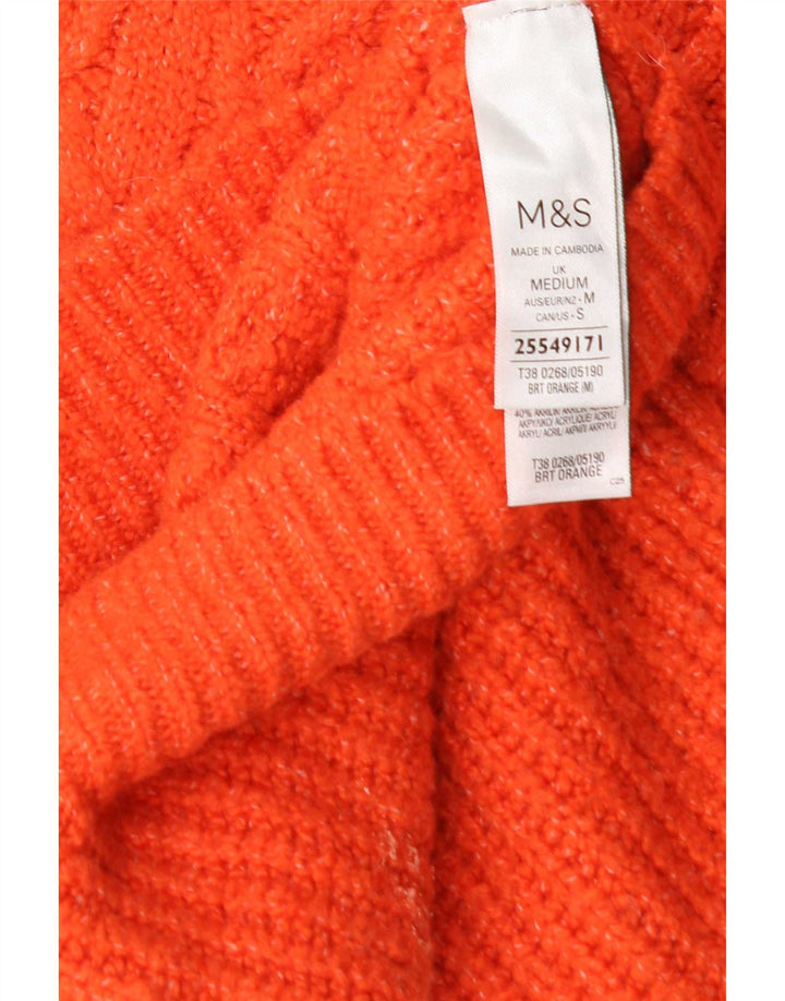 Marks & Spencer Pull col roulé pour femme UK 14 Orange moyen