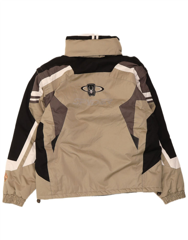 Spyder Veste de ski pour homme UK 40 Large Beige Colourblock