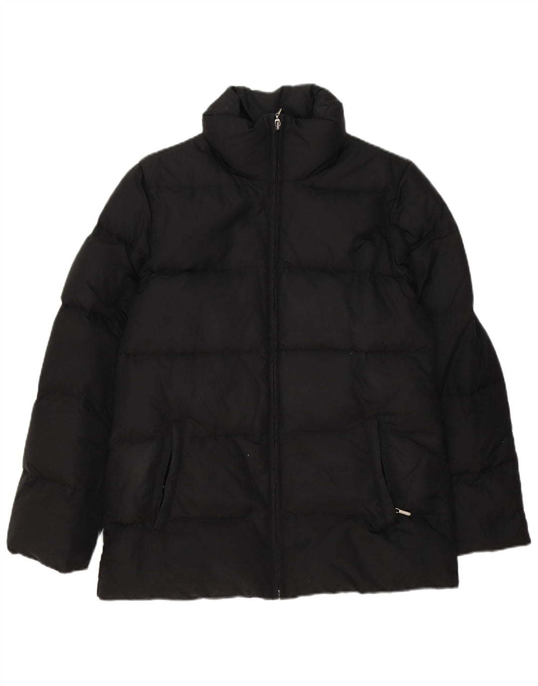 Zara Veste matelassée pour femme UK 14 Medium Noir Polyamide