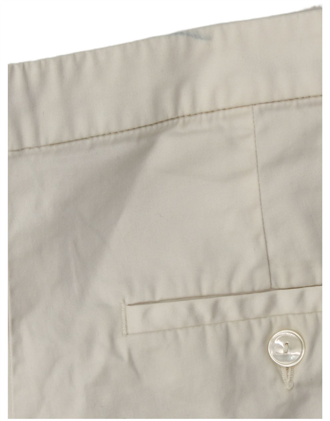 Massimo Dutti Short Chino Femme EU 38 Petit W28 Coton Blanc