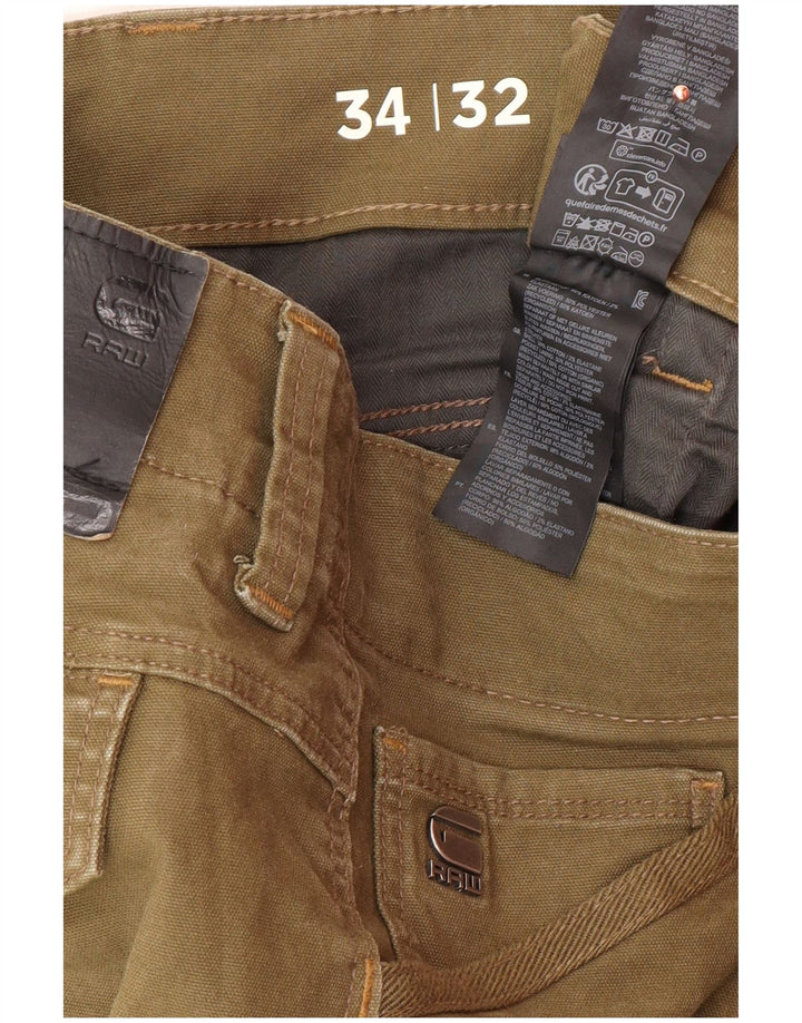 G-STAR Pantalon Cargo Slim Homme W34 L32 Coton Kaki