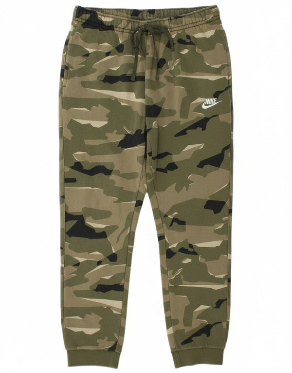 Nike Pantalon de survêtement pour homme en coton camouflage grand vert