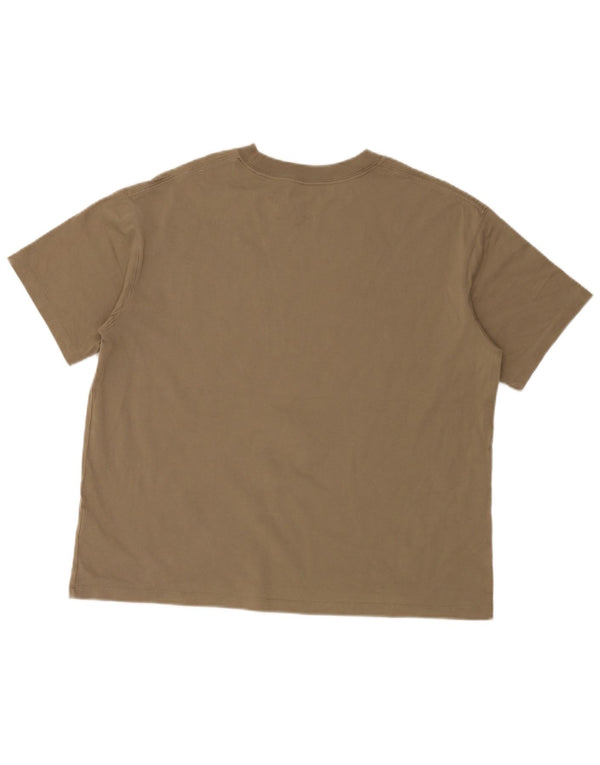 Jordan T-shirt coupe ample pour homme, grand coton beige