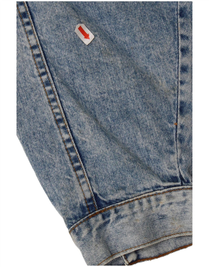 veste en denim femme vintage UK 12 coton bleu moyen
