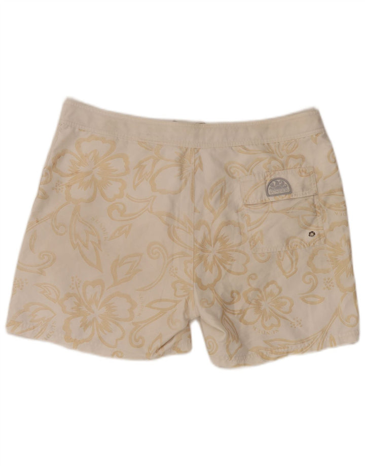 Sundek Short de bain graphique pour homme en polyester floral blanc