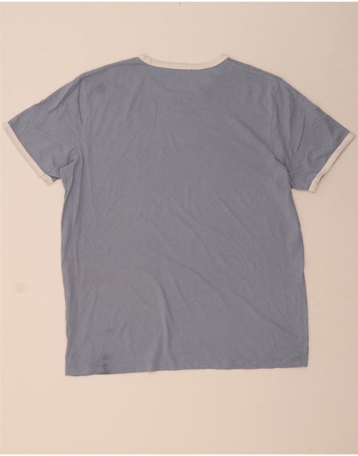 JACK & JONES T-Shirt Homme Top XL Bleu Coton