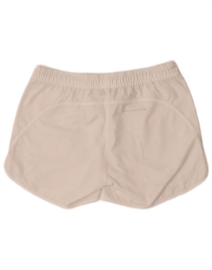 Sergio Tacchini Short de sport pour femme IT 44 Polyester blanc moyen