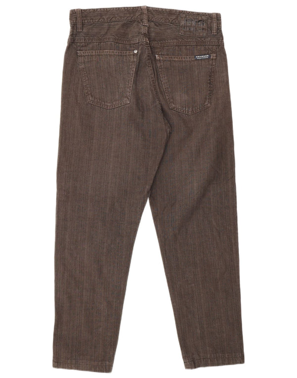 NAVIGARE Mens Straight Jeans IT 46 Small W29 L26 Brown Cotton