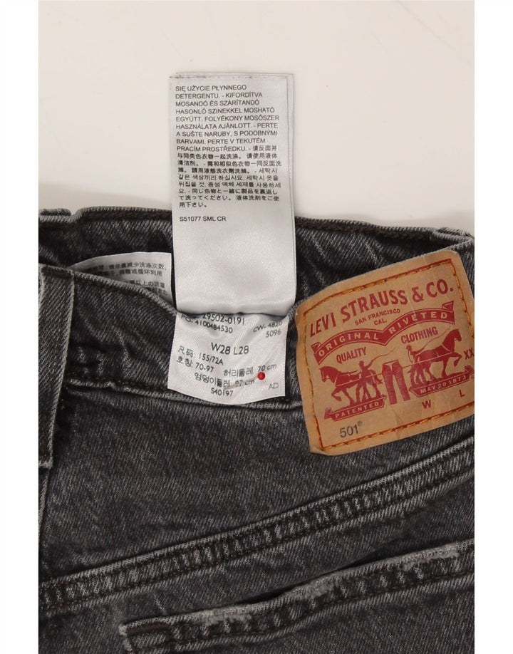 LEVI'S Womens 501 Denim Shorts W28 Medium  Grey Cotton Vintage Levi's and Second-Hand Levi's from Messina Hembry 