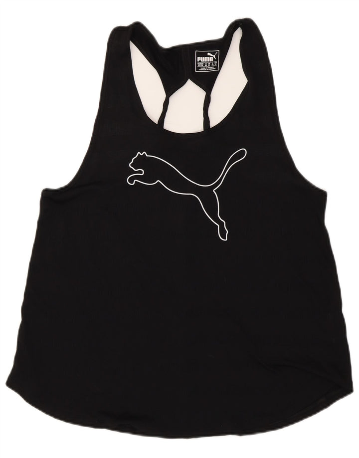PUMA Débardeur graphique pour femme UK 16 Large Noir Polyester