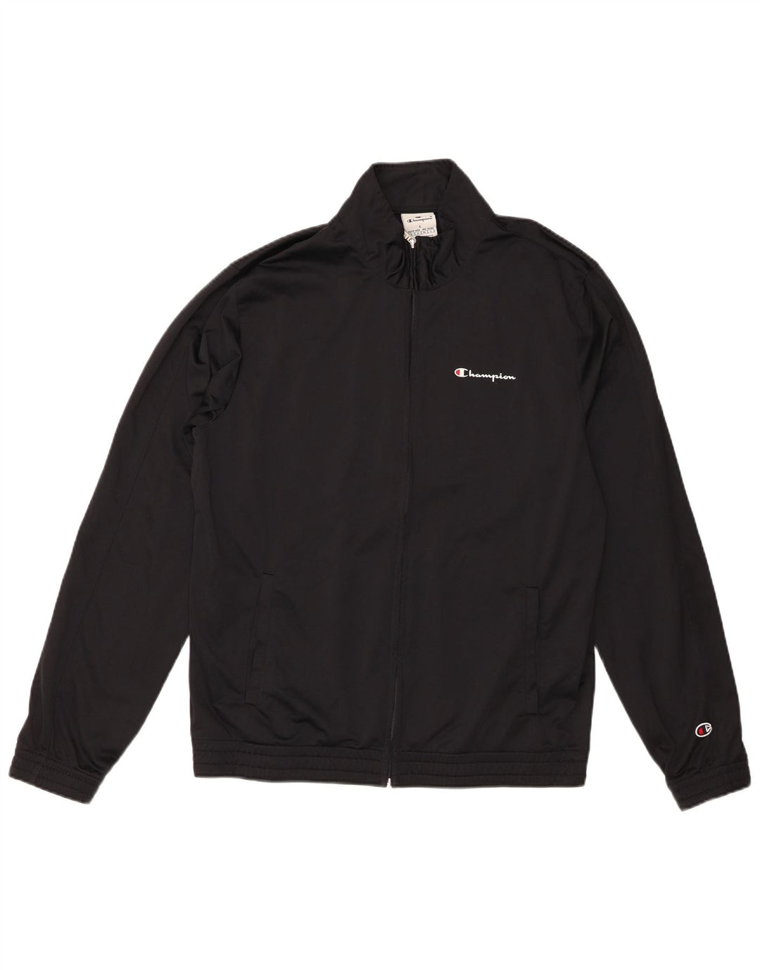 CHAMPION Veste de Survêtement Homme Large Noir Polyester