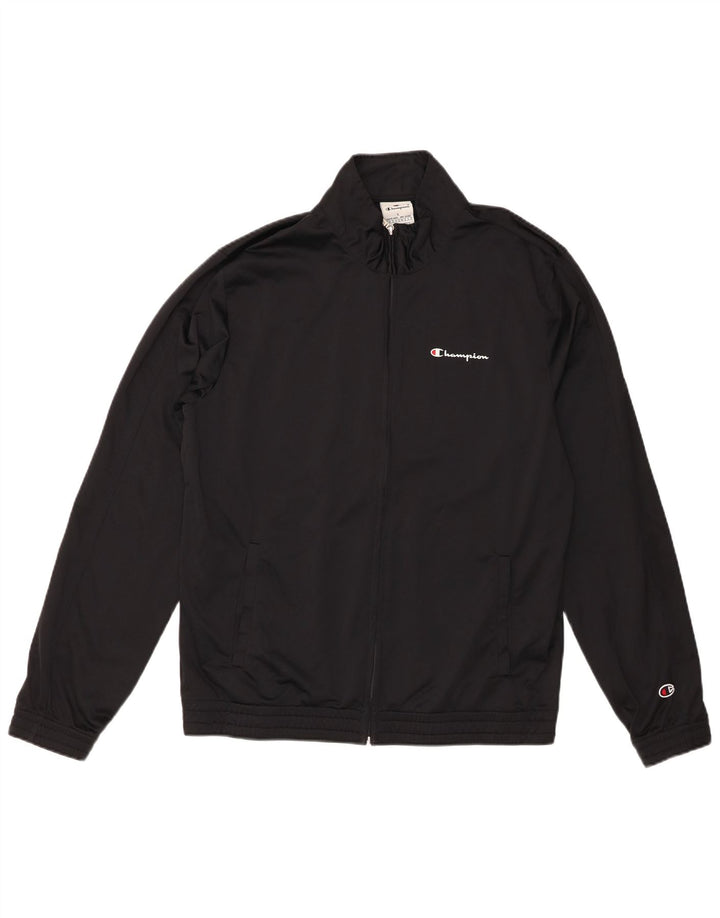 CHAMPION Veste de Survêtement Homme Large Noir Polyester