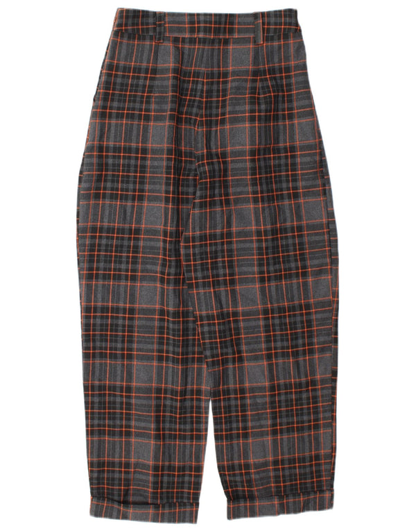 Topshop Pantalon court pour femme UK 8 Small W26 L25 Carreaux multicolores