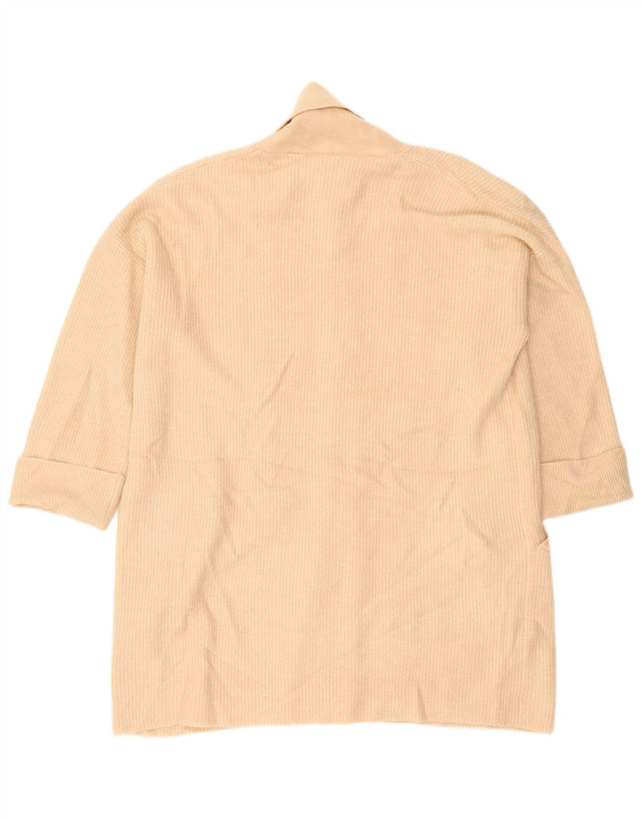 Jack Wills Pull cardigan long surdimensionné pour femme UK 10 Petit Beige
