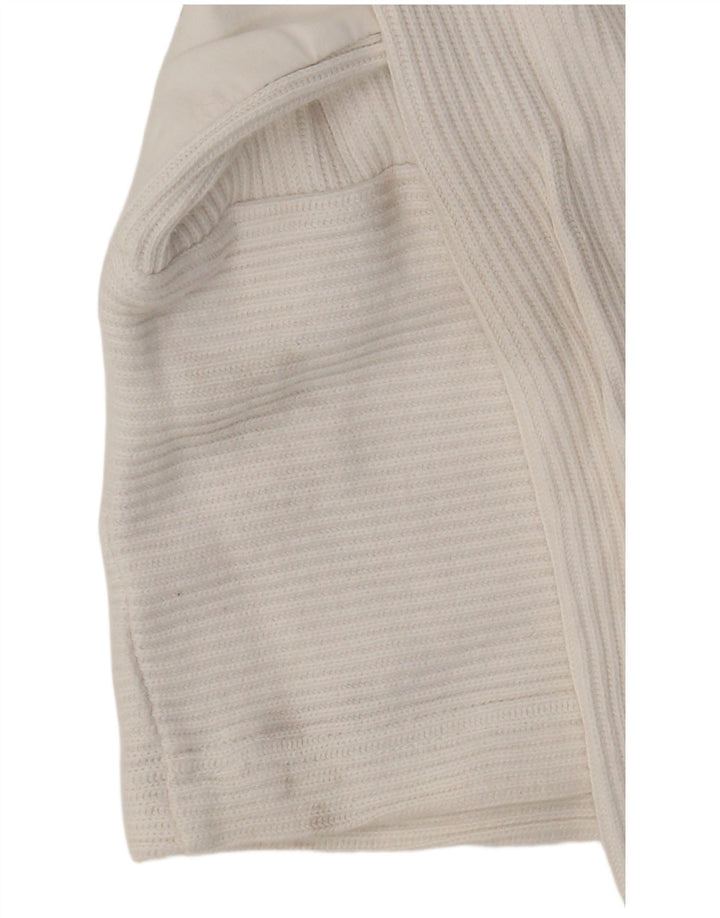 Together Pull graphique à col zippé pour femme UK 10/12 Blanc moyen